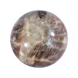 Maansteen (blauw) met zonnesteen bol 59 mm | 279 gram