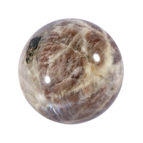 Maansteen (blauw) met zonnesteen bol 59 mm | 279 gram