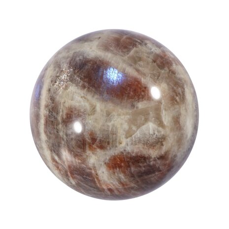 Maansteen (blauw) met zonnesteen bol 59 mm | 287 gram Maansteen (blauw) met zonnesteen bol 59 mm | 287 gram