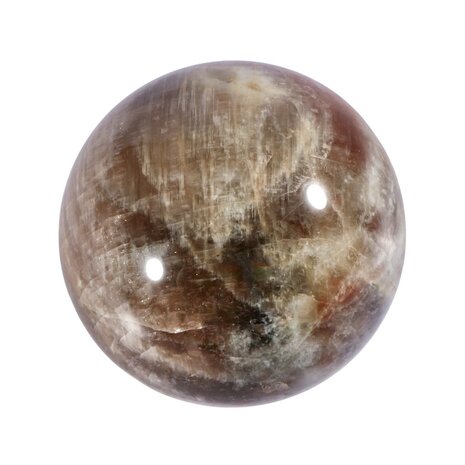 Maansteen (blauw) met zonnesteen bol 59 mm | 296 gram