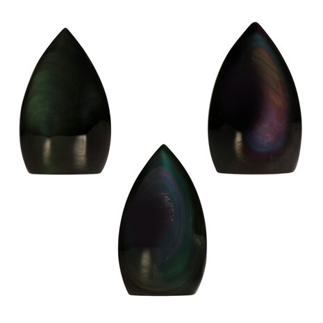 Obsidiaan (regenboog) sculptuur 100 - 200 gram