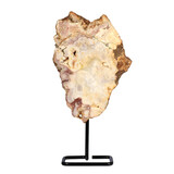 Amethist (roze) op standaard 21 x 15,5 x 2.5 cm | 1205 gram