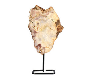 Amethist (roze) op standaard 21 x 15,5 x 2.5 cm | 1205 gram