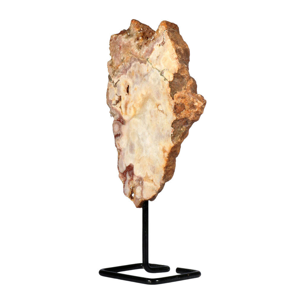 Amethist (roze) op standaard 21 x 15,5 x 2.5 cm | 1205 gram