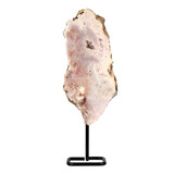 Amethist (roze) op standaard 23,5 x 11 x 3 cm | 1255 gram