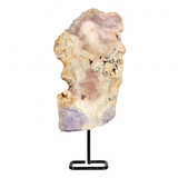 Amethist (roze) op standaard 26 x 13 x 3 cm | 1642 gram