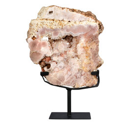 Amethist (roze) op standaard 19,5 x 17 x 3 cm | 1838 gram