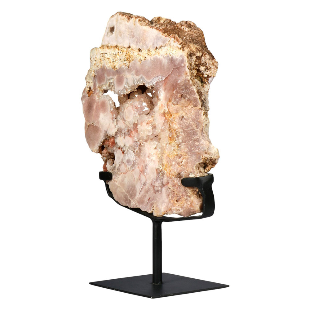 Amethist (roze) op standaard 19,5 x 17 x 3 cm | 1838 gram