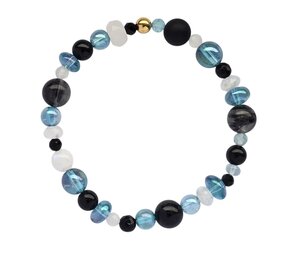 Gold filled armband "aqua"