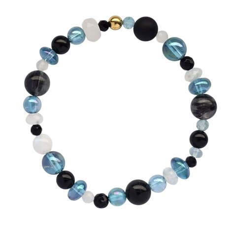 Gold filled armband "aqua"