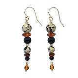 Gold filled oorbellen "dalmatiër"