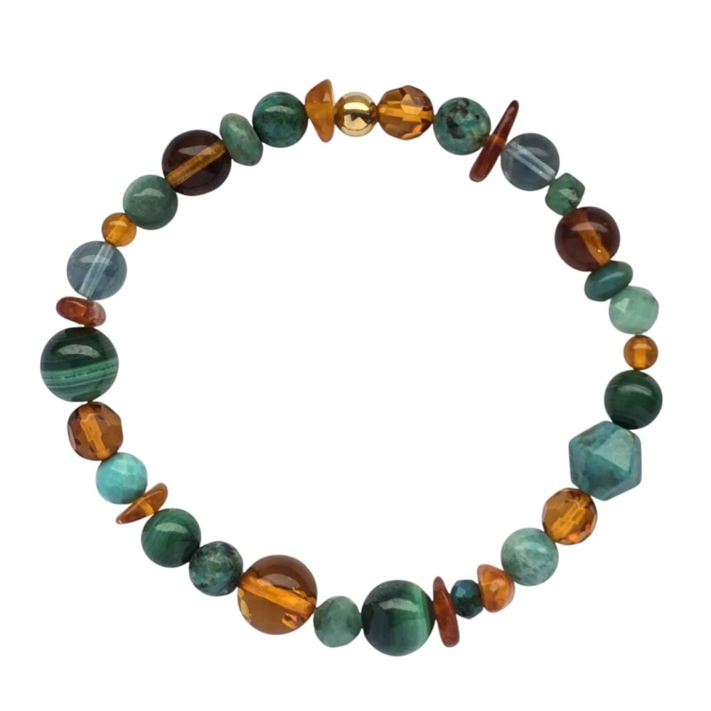 Gold filled armband "forest"