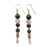 Gold filled oorbellen "love"