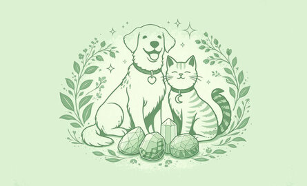 Edelstenen bij dieren – veilig gebruik, werking en tips voor hond en kat