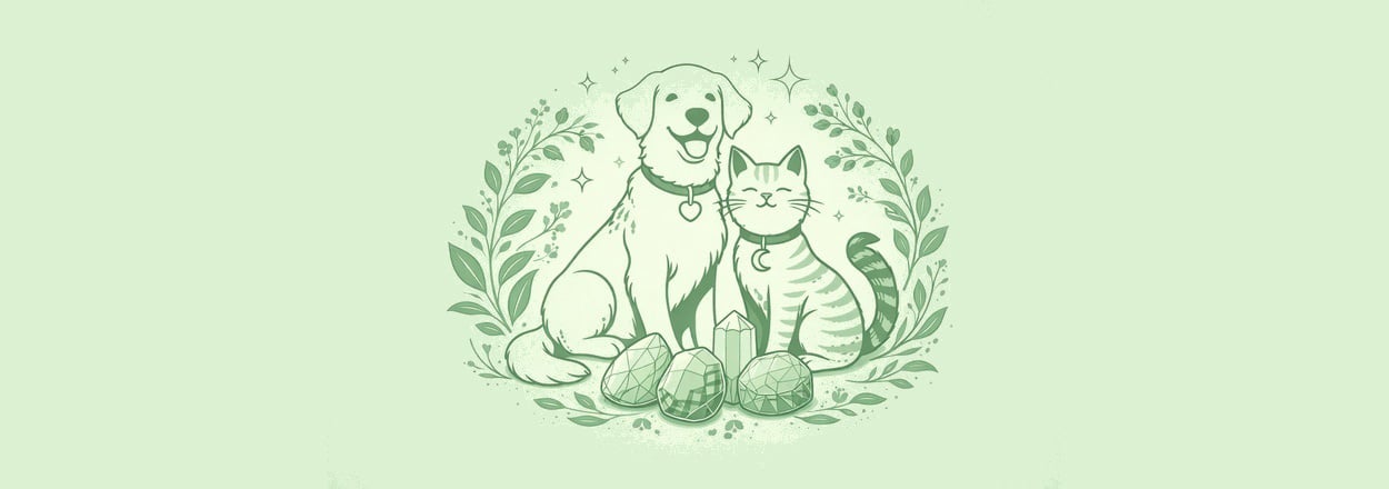 Edelstenen bij dieren – veilig gebruik, werking en tips voor hond en kat
