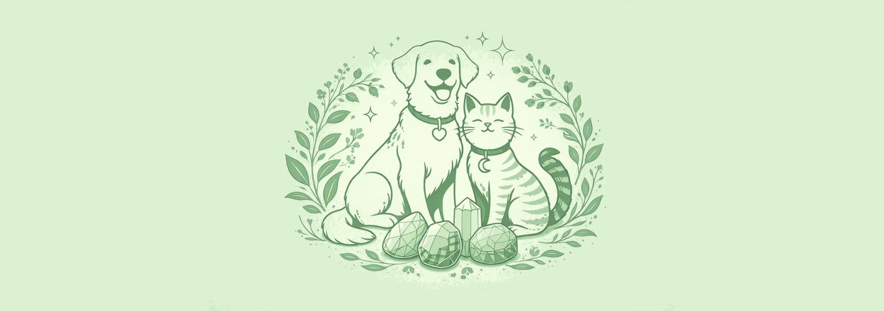 Edelstenen bij dieren – veilig gebruik, werking en tips voor hond en kat