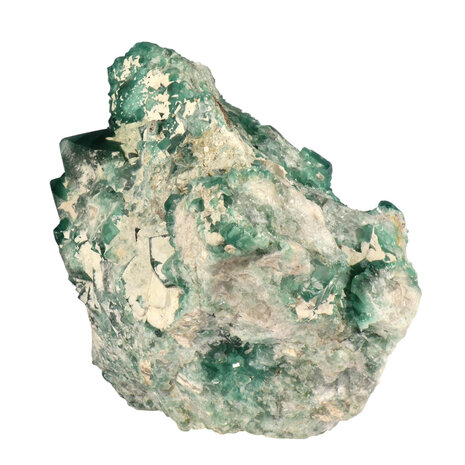 Fluoriet (groen) cluster staand 13,7 x 14 x 10,2 cm | 1955 gram