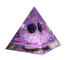 Urn piramide amethist 12 x 12 x 15 cm