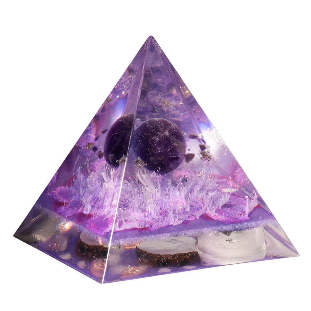 Urn piramide amethist 12 x 12 x 15 cm