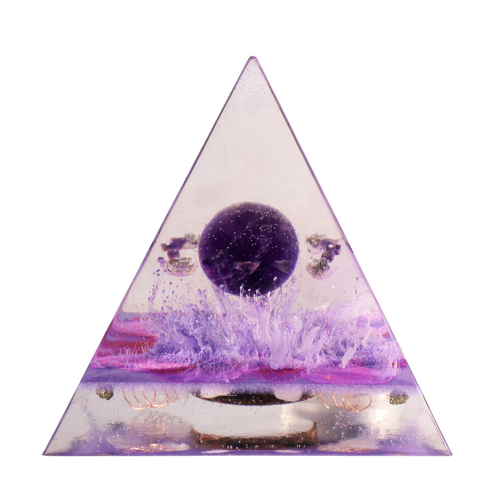 Urn piramide amethist 12 x 12 x 15 cm