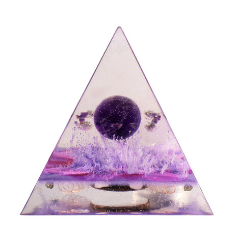 Urn piramide amethist 12 x 12 x 15 cm
