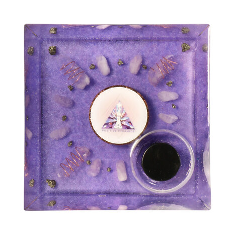 Urn piramide amethist 12 x 12 x 15 cm