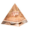 Urn piramide roze amethist 12 x 12 x 15 cm