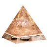 Urn piramide roze amethist 12 x 12 x 15 cm