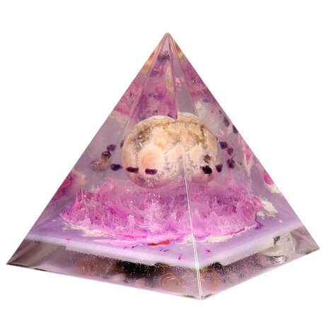 Urn piramide roze amethist 14,2 x 14,2 x 17 cm Urn piramide roze amethist 14,2 x 14,2 x 17 cm