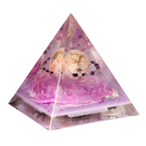 Urn piramide roze amethist 14,2 x 14,2 x 17 cm Urn piramide roze amethist 14,2 x 14,2 x 17 cm