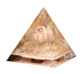 Urn piramide roze amethist 14 x 14 x 17 cm