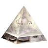 Urn piramide rozenkwarts 11 x 11 x 13,5 cm