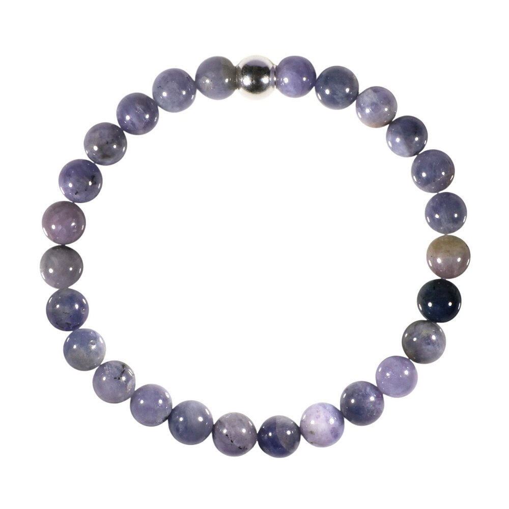 Tanzaniet armband 20 cm | 8 mm kralen