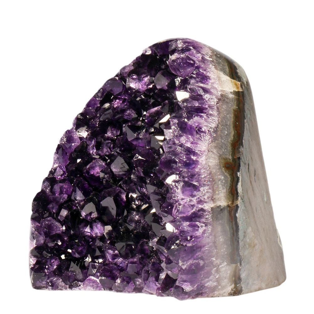 Amethist A-kwaliteit cluster staand 9,8 x 9,6 x 8,6 cm | 890 gram