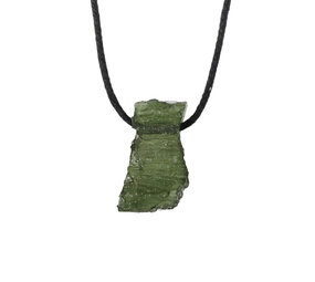 Moldaviet hanger ruw doorboord | 2,55 gram Moldaviet hanger ruw doorboord | 2,55 gram