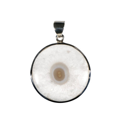 Zilveren hanger anandaliet | rond  3 cm