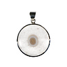 Zilveren hanger anandaliet | rond  3 cm