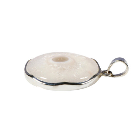 Zilveren hanger anandaliet | rond  3 cm