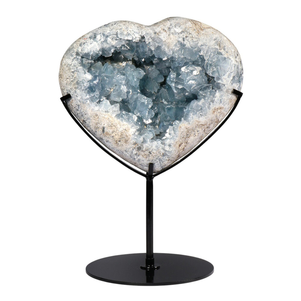 Celestien hart op standaard 17,1 x 20 x 7 cm | 3962 gram Celestien hart op standaard 17,1 x 20 x 7 cm | 3962 gram
