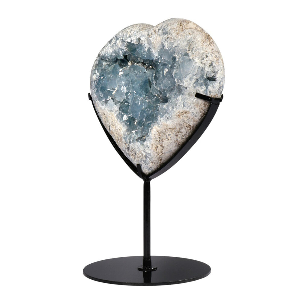 Celestien hart op standaard 17,1 x 20 x 7 cm | 3962 gram Celestien hart op standaard 17,1 x 20 x 7 cm | 3962 gram