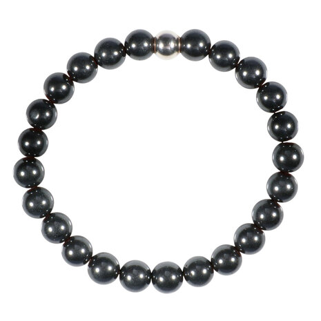 Hematiet armband 18 cm | 8 mm kralen
