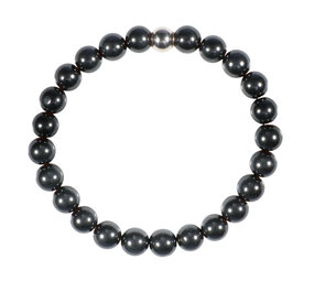 Hematiet armband 20 cm | 8 mm kralen