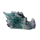 Fluoriet draken schedel 7 x 4 x 4 cm