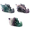 Fluoriet draken schedel 7 x 4 x 4 cm Fluoriet draken schedel 7 x 4 x 4 cm