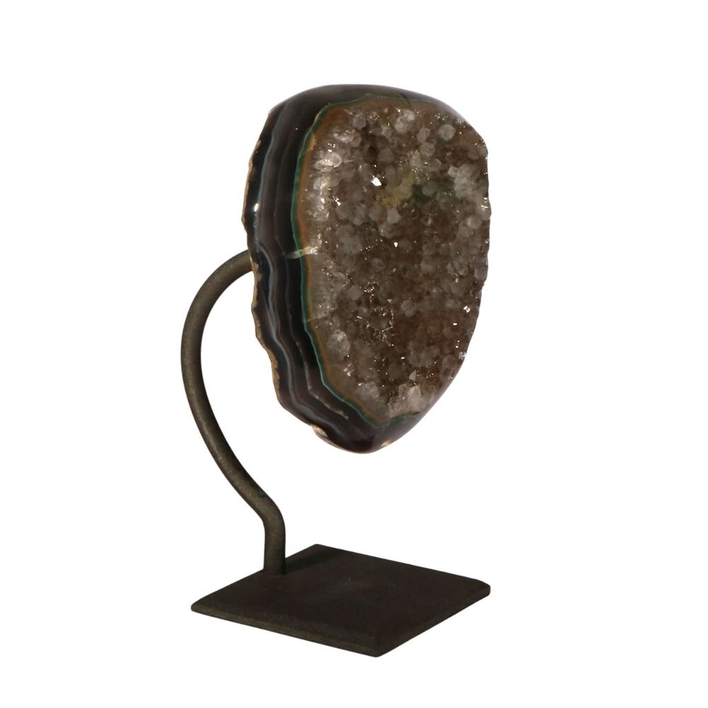 Amethist (galaxy) cluster 12,3 x 11,5 x 4,5 cm | 1020 gram | op standaard