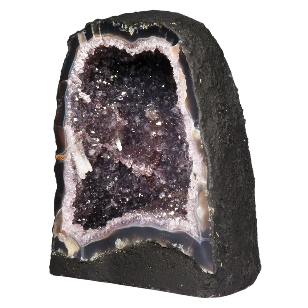 Amethist geode staand 22,5 x 17,5 x 13,7 cm | 6,1 kg