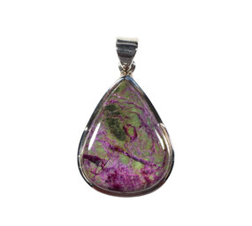 Zilveren hanger atlantisiet | druppel 2,8 x 2,3 cm