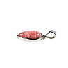 Zilveren hanger rhodochrosiet | druppel 2 x 1,2 cm