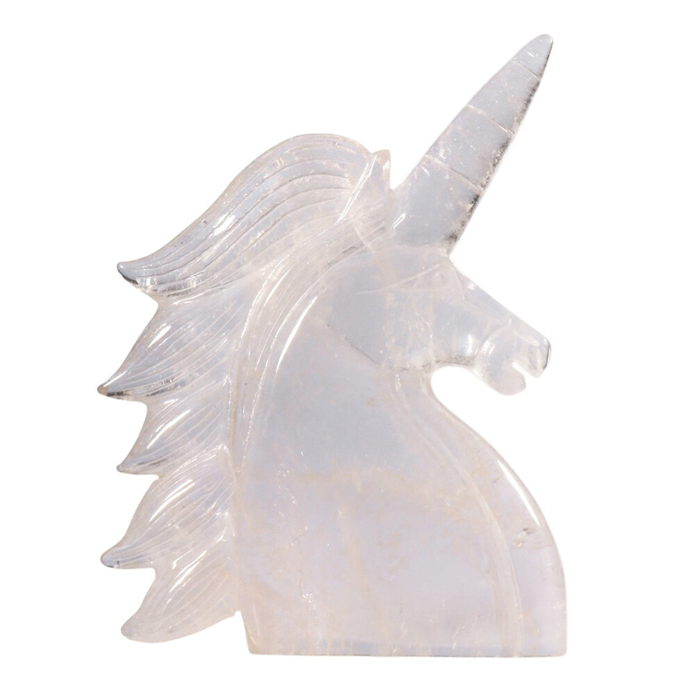 Bergkristal eenhoorn 22,5 x 14 x 2,6 cm | 898 gram