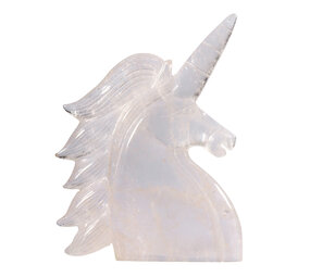 Bergkristal eenhoorn 22,5 x 14 x 2,6 cm | 898 gram